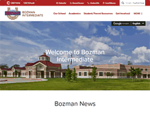 Tablet Screenshot of bozman.conroeisd.net