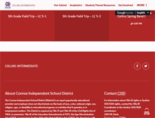 Tablet Screenshot of collins.conroeisd.net