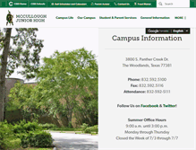 Tablet Screenshot of mccullough.conroeisd.net